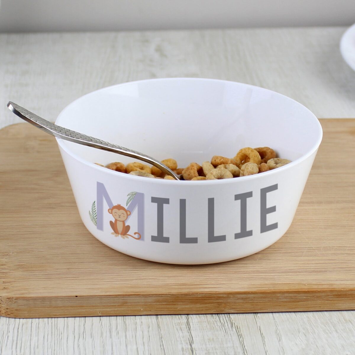 Personalised Animal Alphabet Plastic Bowl: 3 - Tableware By Gift Moments