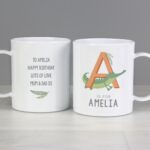 Personalised Animal Alphabet Plastic Mug: 1 - Plastic Mugs By Gift Moments