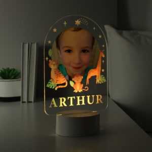 Personalised Animal Photo Upload LED Colour Changing Night Light: 5 - LED Lighting By Gift Moments
