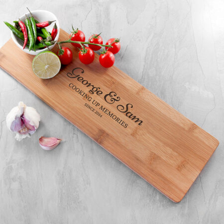 Personalised Anniversary Bamboo Serving Board: 1 - Chopping Boards By Gift Moments