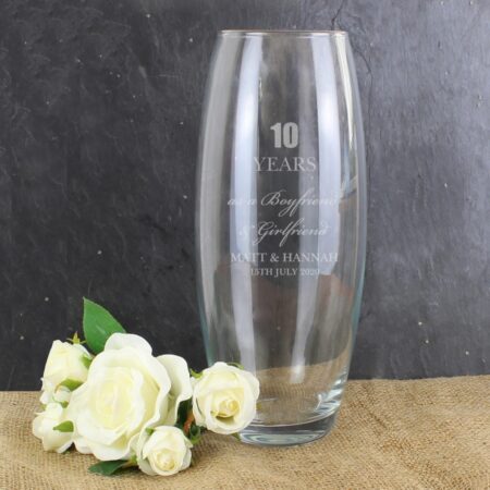 Personalised Anniversary Bullet Vase: 2 - Vases By Gift Moments
