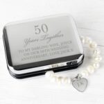 Personalised Anniversary Silver Box and Pearl Bracelet: 1 - Bracelets By Gift Moments