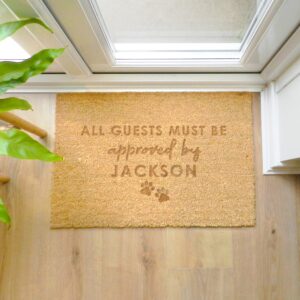 Personalised Approved By The Pet Rectangle Indoor Doormat: 6 - Doormats By Gift Moments