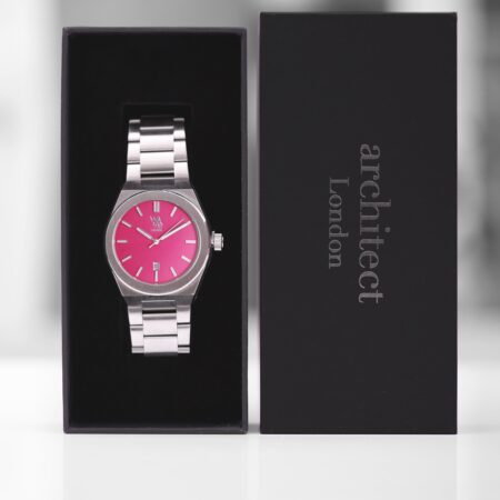 Personalised Architect Wave Watch in Blush Ripple: 6 - Watches By Architect Watches