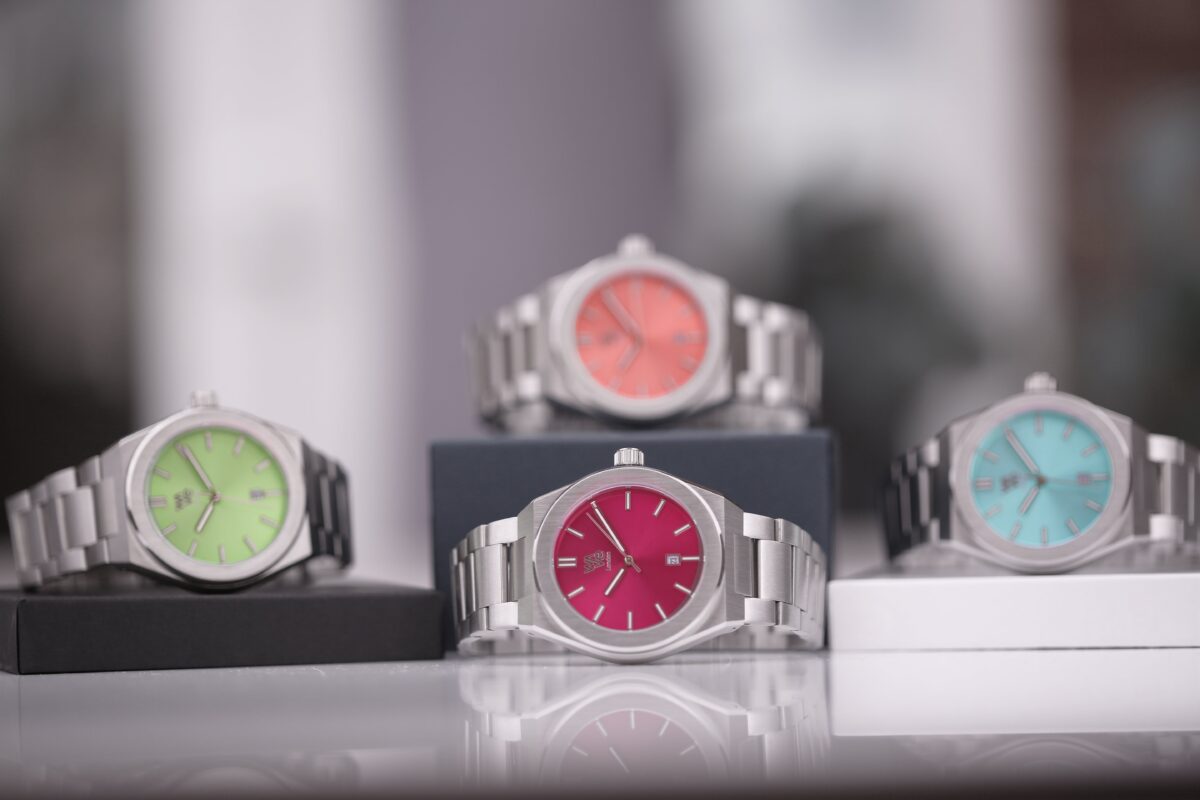 Personalised Architect Wave Watch in Lime Surge: 2 - Watches By Architect Watches