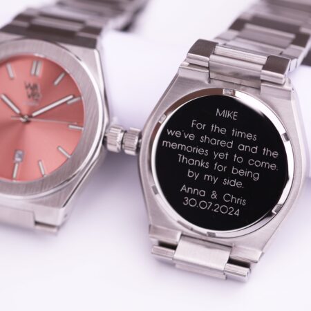 Personalised Architect Wave Watch in Peach Breeze: 1 - Watches By Architect Watches