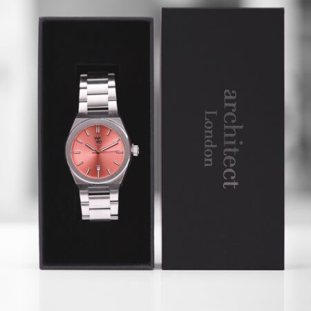 Personalised Architect Wave Watch in Peach Breeze: 6 - Watches By Architect Watches