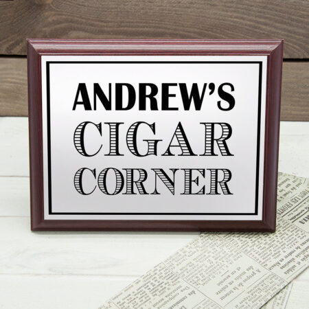 Personalised Art Deco Cigar Corner Sign: 2 - Signs & Plaques By Gift Moments
