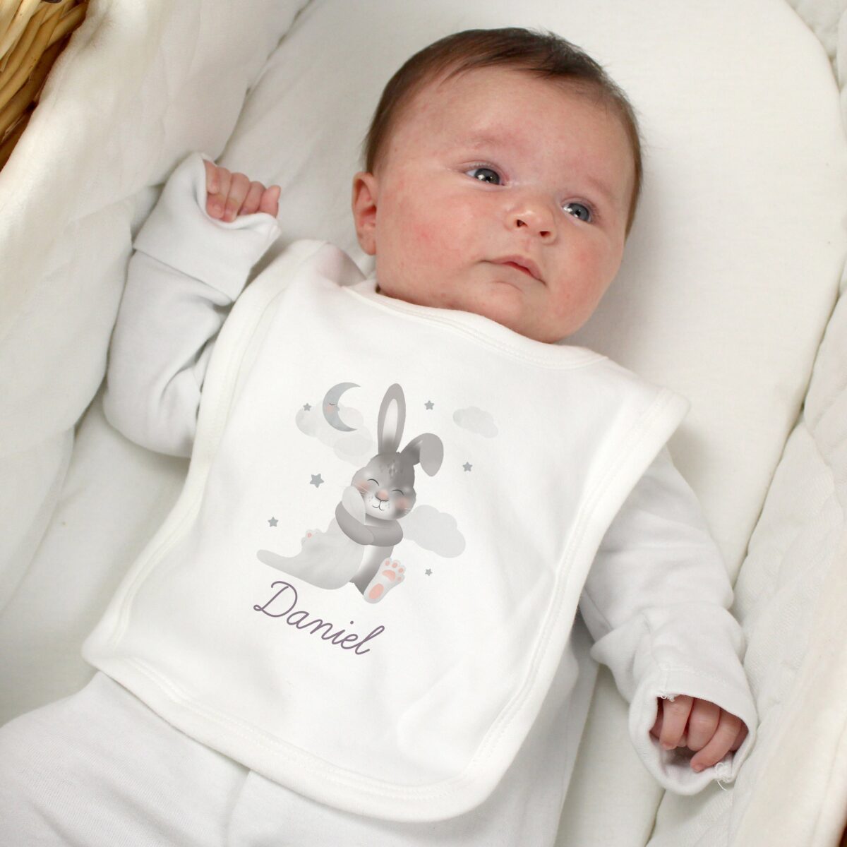 Personalised Baby Bunny Bib: 1 - Baby Clothing By Gift Moments