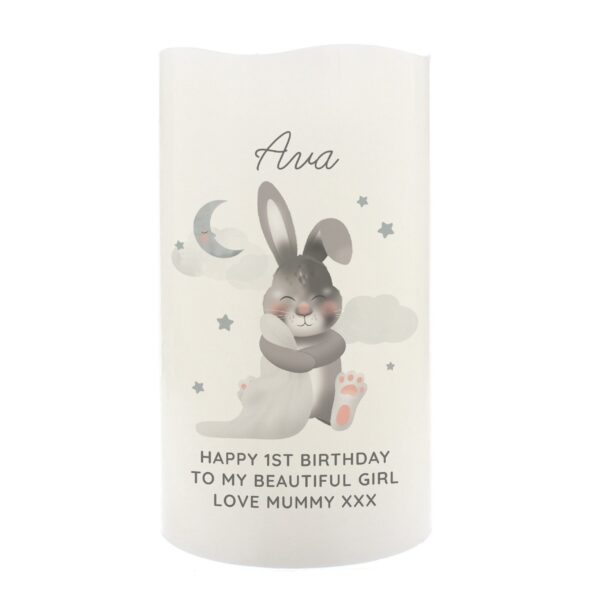 Personalised Baby Bunny LED Candle: 2 - LED Lighting By Gift Moments