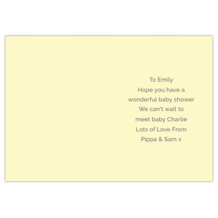 Personalised Baby Shower and New Baby Card: 4 - Greeting Cards By Gift Moments