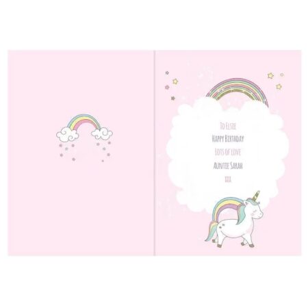 Personalised Baby Unicorn Card: 6 - Greeting Cards By Gift Moments