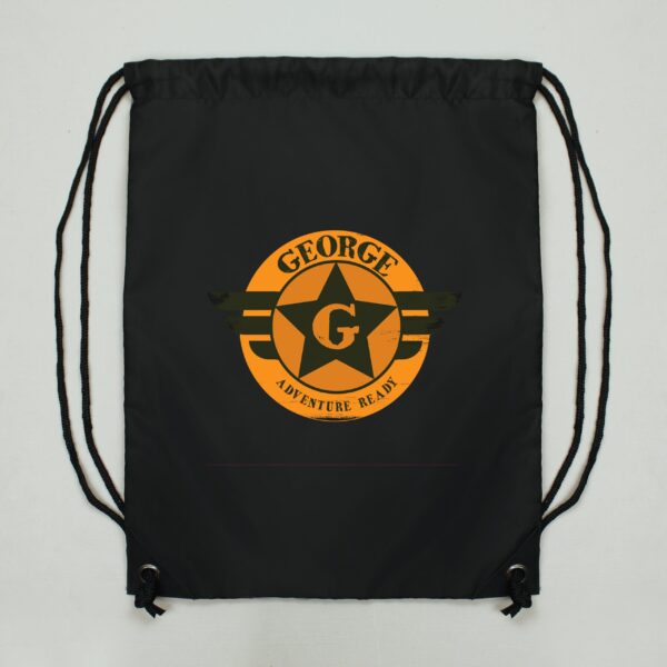 Personalised Badge Black Kit Bag: 2 - Kids Bags By Gift Moments