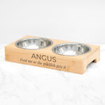 Personalised Bamboo Pet Bowl Set: 1 - Pet Products By Gift Moments