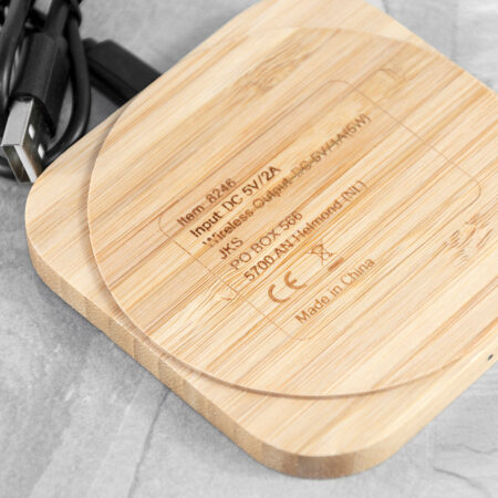 Personalised Bamboo Wireless Charger: 5 - Tech Accessories By Gift Moments