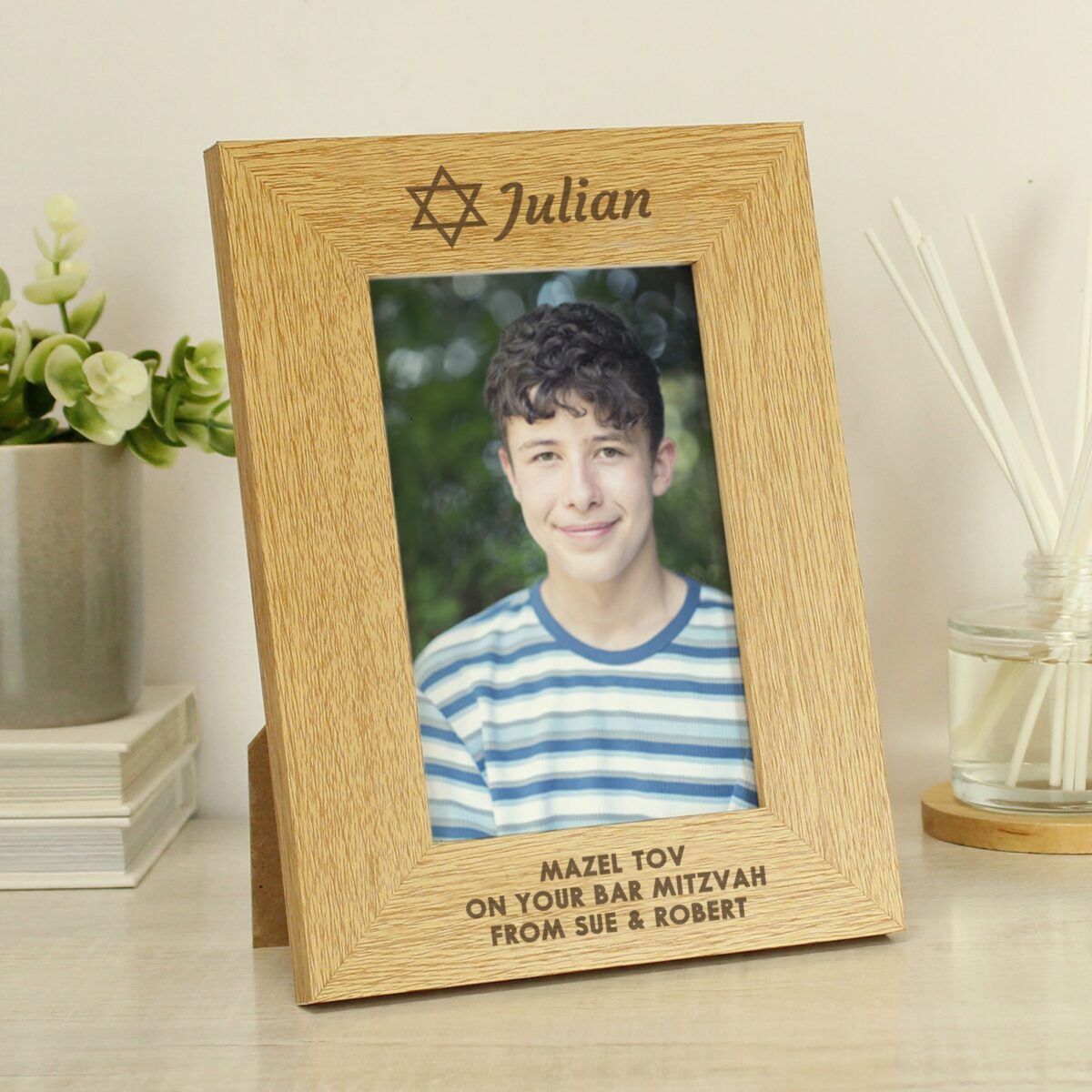 Personalised Bar and Bat Mitzvah 6x4 Portrait Frame: 4 - Photo Frames By Gift Moments