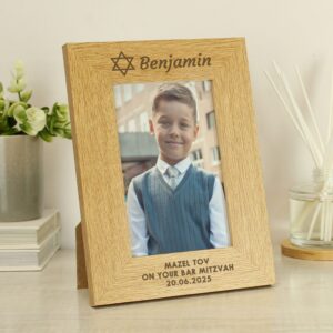 Personalised Bar and Bat Mitzvah 6x4 Portrait Frame: 2 - Photo Frames By Gift Moments
