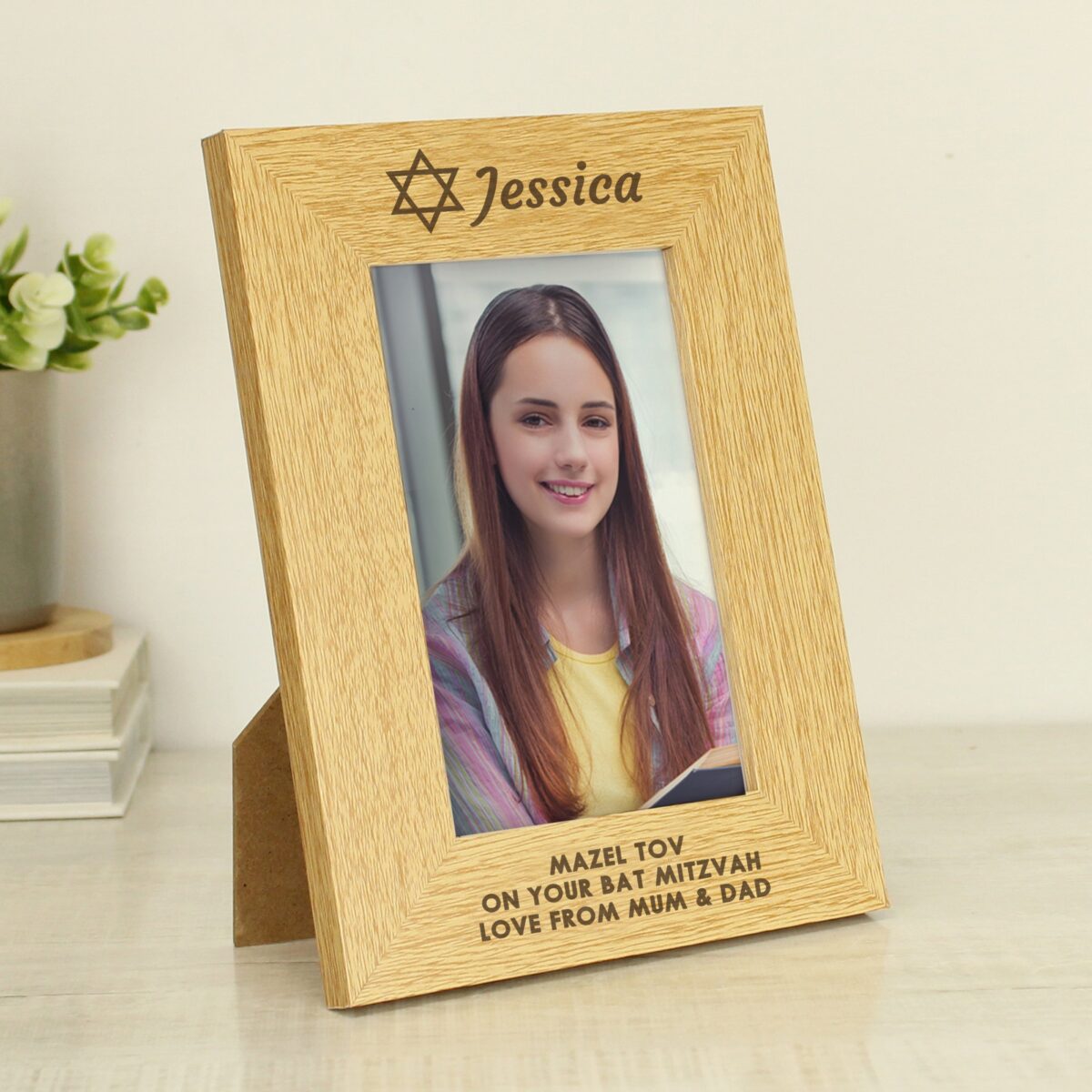Personalised Bar and Bat Mitzvah 6x4 Portrait Frame: 3 - Photo Frames By Gift Moments