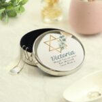 Personalised Bat Mitzvah Round Trinket: 1 - Trinket Boxes By Gift Moments