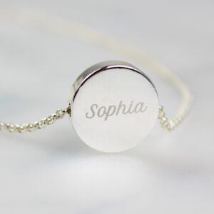 Personalised Bat Mitzvah Sentiment Silver Tone Necklace and Box: 4 - Necklaces By Gift Moments