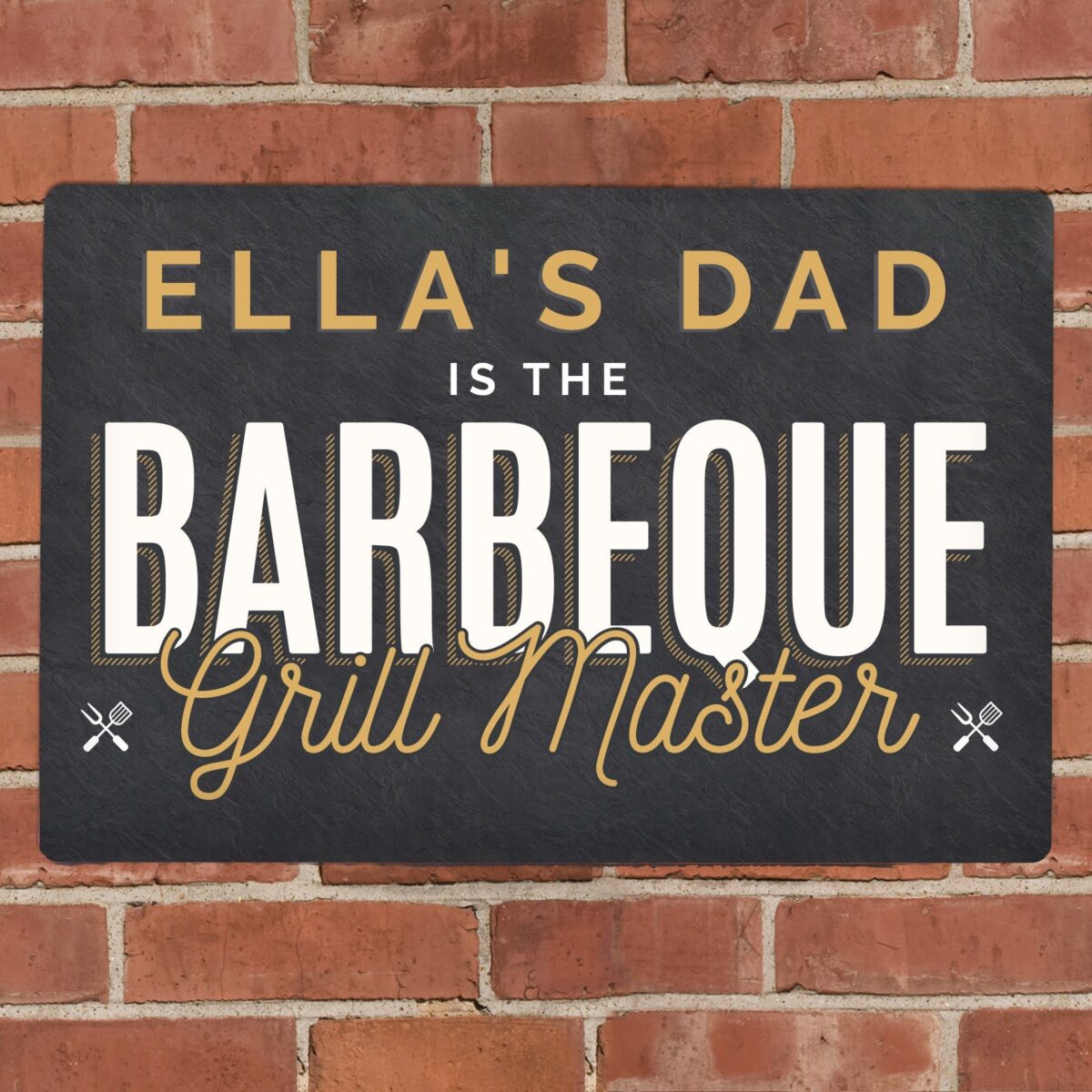 Personalised BBQ Grill Master Metal Sign: 1 - Signs & Plaques By Gift Moments