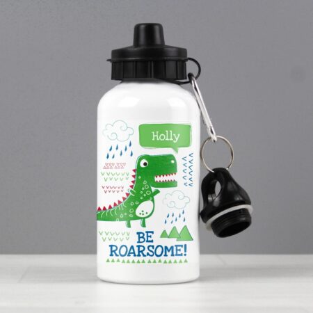 Personalised ’Be Roarsome’ Dinosaur Drinks Bottle: 1 - Kids Bottles By Gift Moments