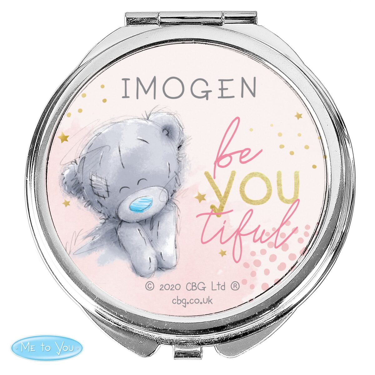 Personalised be you tiful compact mirror