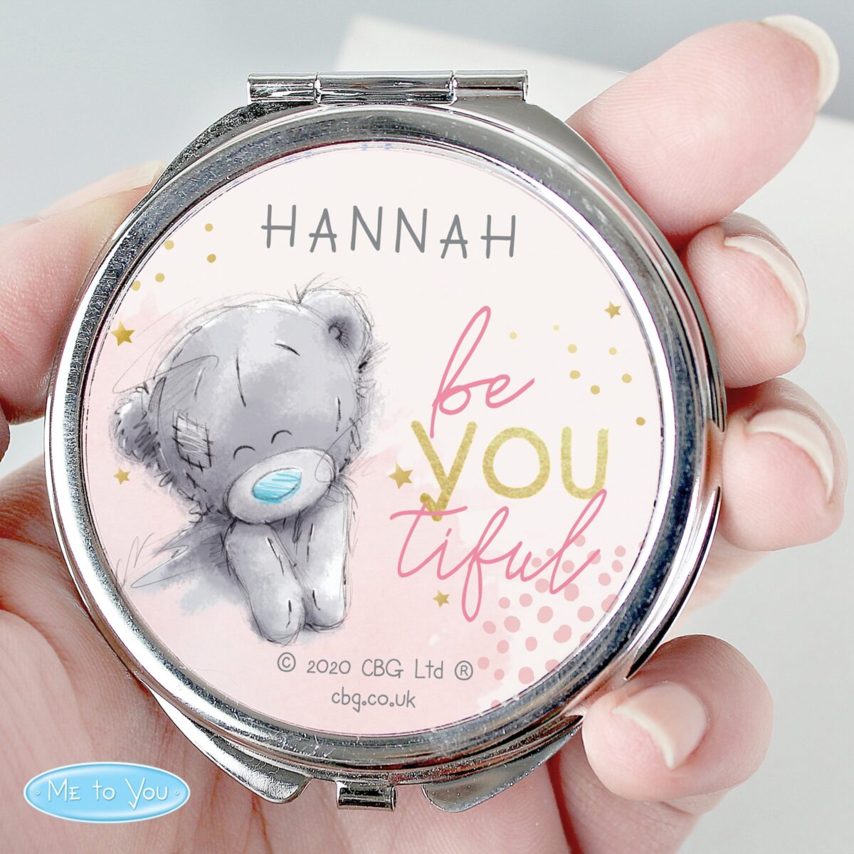 Personalised be you tiful compact mirror