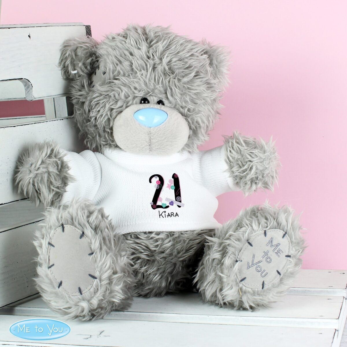 Personalised Me to You Bear Birthday Big Age: 3 - Teddy Bears & Soft Toys