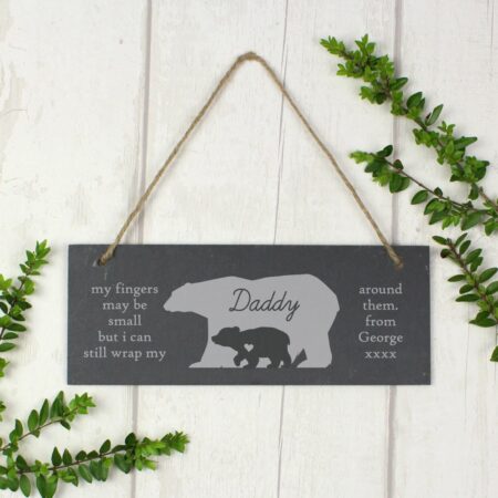 Personalised Bear Slate Door Plaque: 2 - Signs & Plaques By Gift Moments
