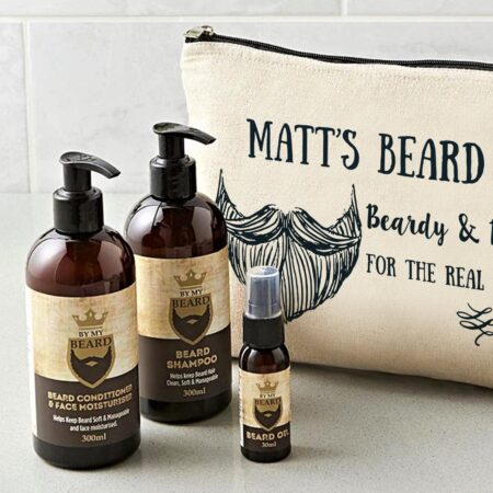 Personalised Beardy & Brilliant Beard Kit: 1 - Toiletry & Makeup Bags By Gift Moments
