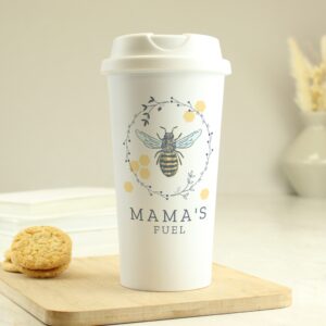 Personalised Bee Insulated Travel Cup: 3 - Travel Mugs By Gift Moments