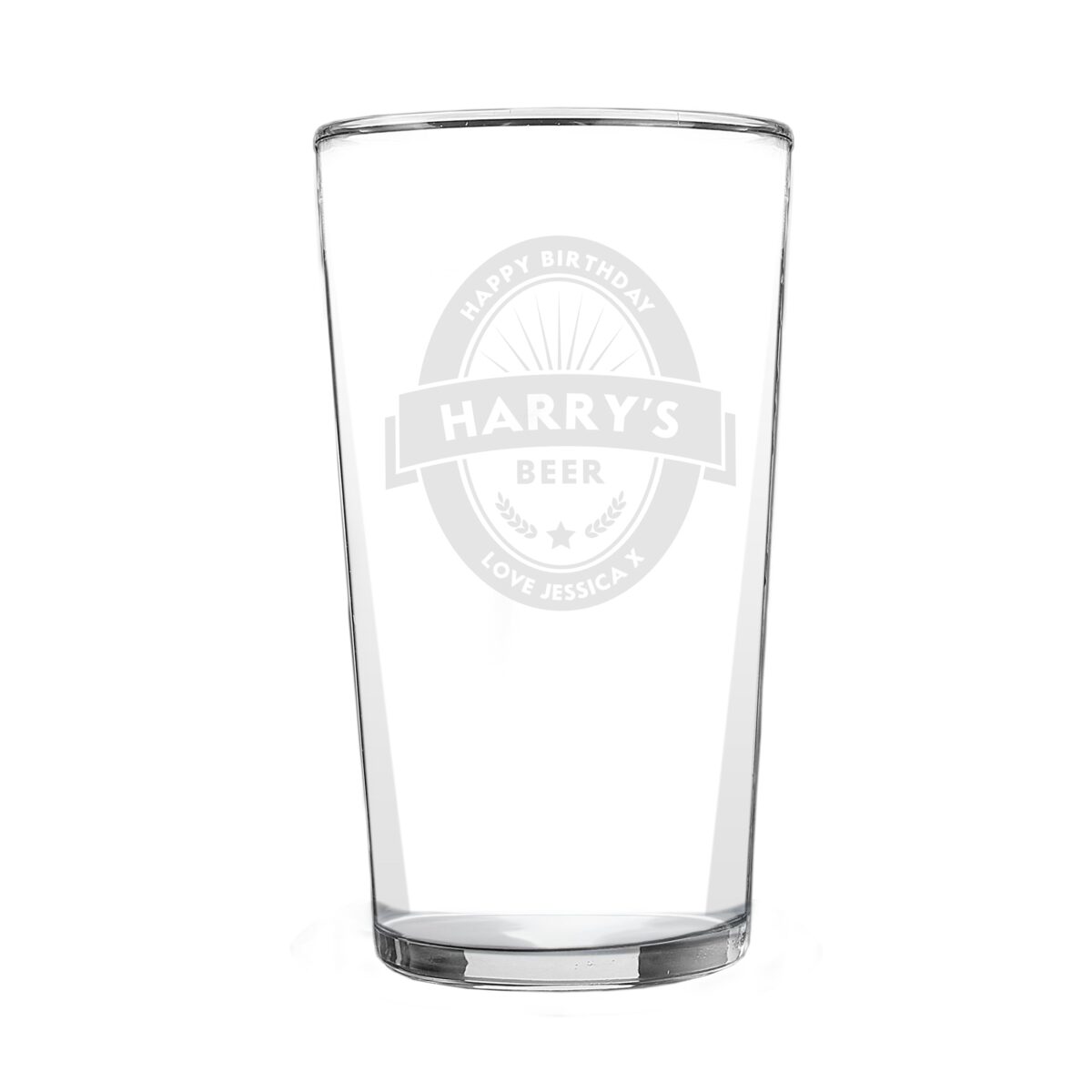 Personalised Beer Label Pint Glass: 5 - Beer Glasses By Gift Moments