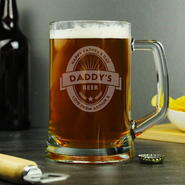 Personalised Beer Label Pint Stern Tankard: 2 - Tankards By Gift Moments