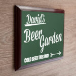 Personalised Beer Garden Plaque: 1 - Signs & Plaques By Gift Moments