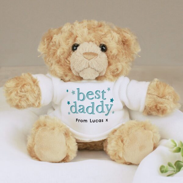 Personalised Best Daddy Teddy Bear: 2 - Teddy Bears & Soft Toys By Gift Moments