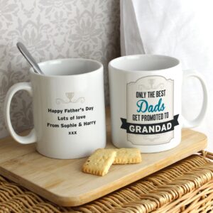 Personalised Best Dads Get Promoted to Mug: 1 - Mugs By Gift Moments