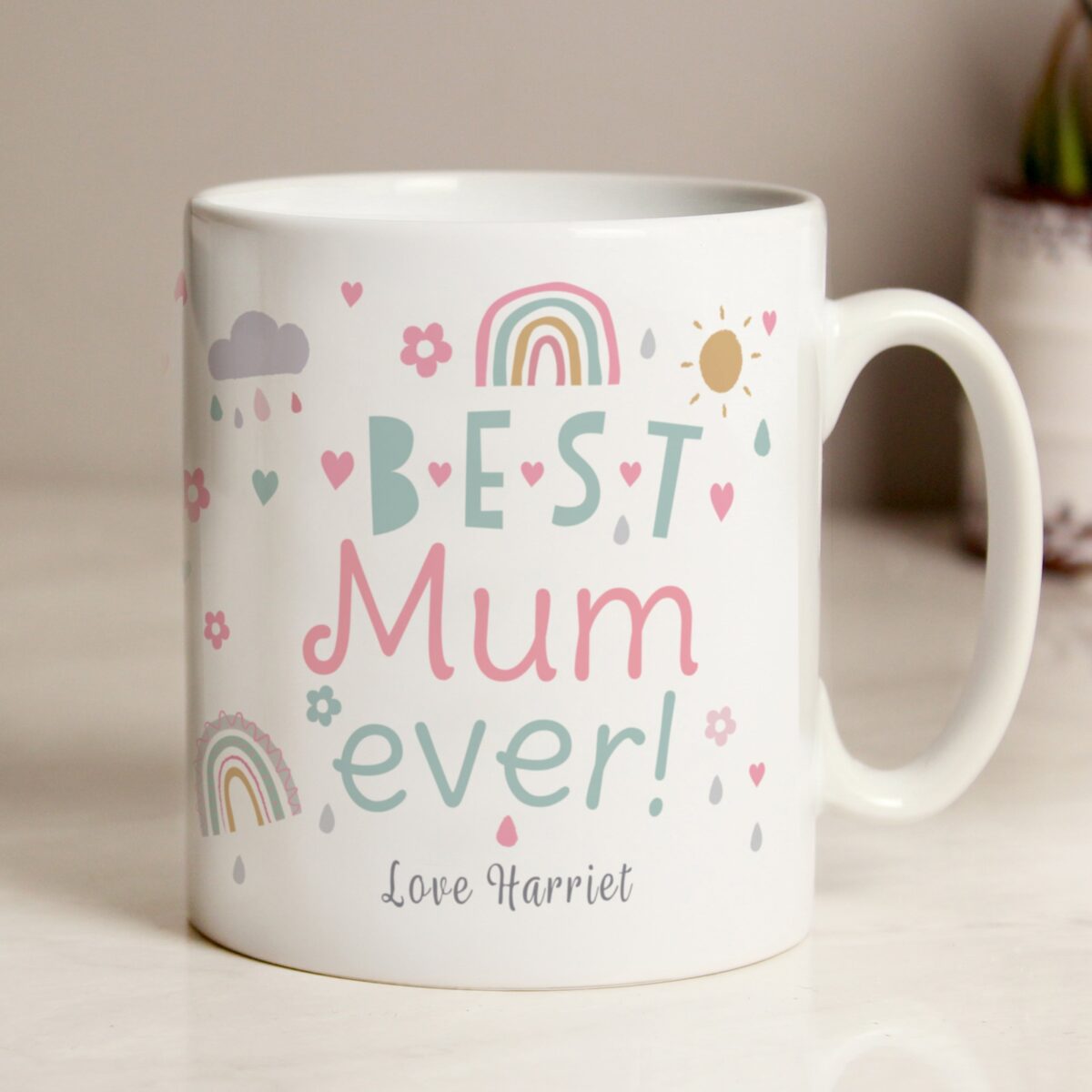 Personalised Best Ever Rainbows & Sunshine Mug: 2 - Mugs By Gift Moments