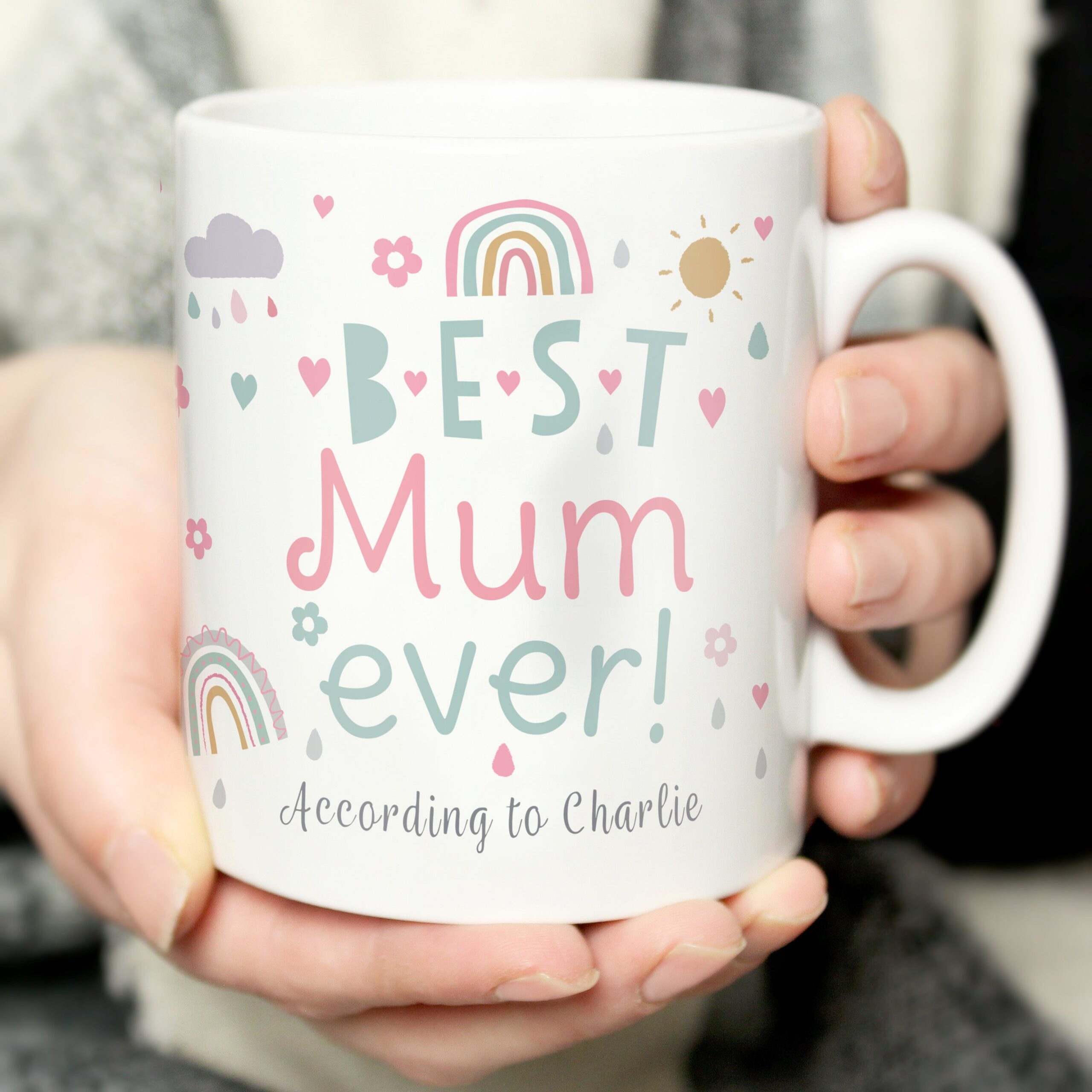 Personalised Best Ever Rainbows & Sunshine Mug: 1 - Mugs By Gift Moments
