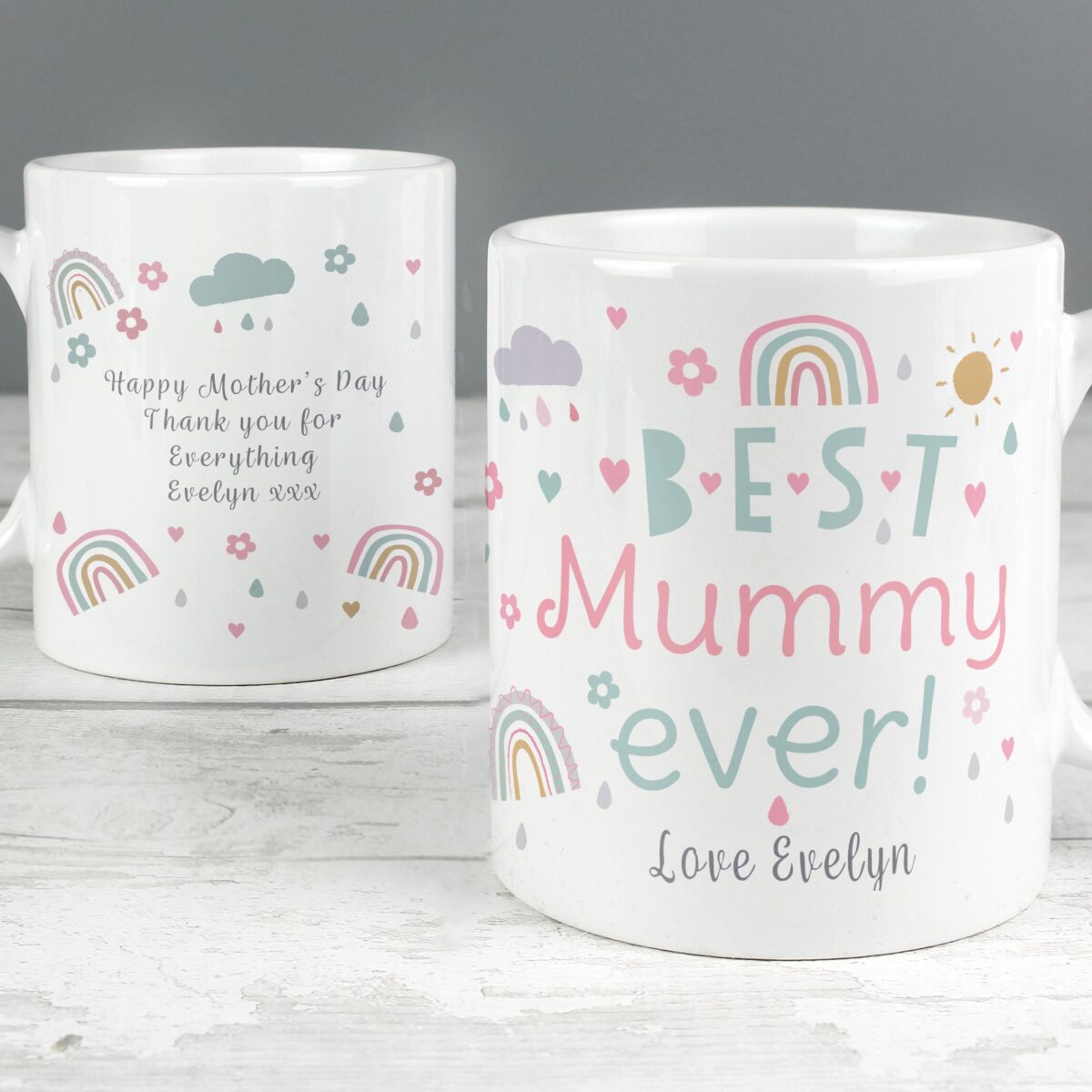 Personalised Best Ever Rainbows & Sunshine Mug: 7 - Mugs By Gift Moments