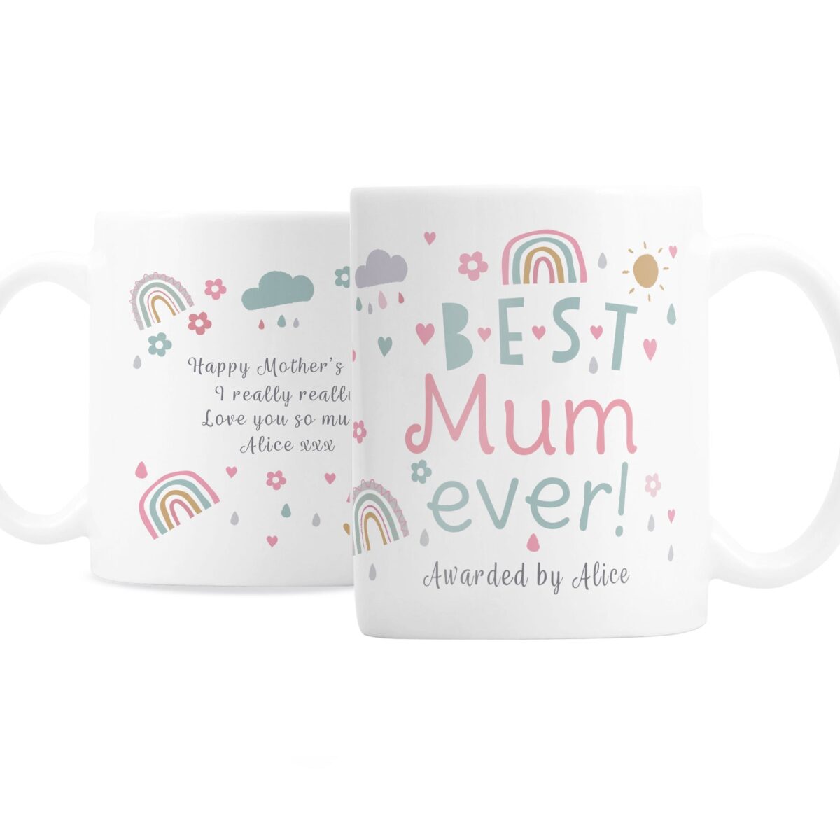 Personalised Best Ever Rainbows & Sunshine Mug: 5 - Mugs By Gift Moments