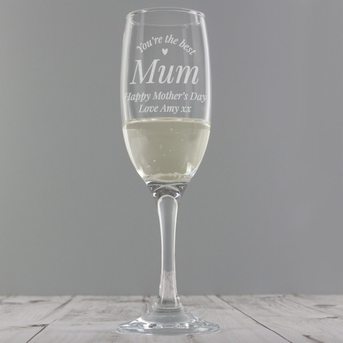 Personalised You Are The Best Flute Glass: 4 - Champagne Flutes By Gift Moments