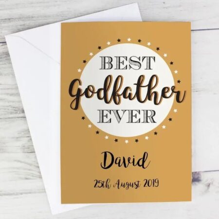 Personalised Best Godfather Card: 6 - Greeting Cards By Gift Moments