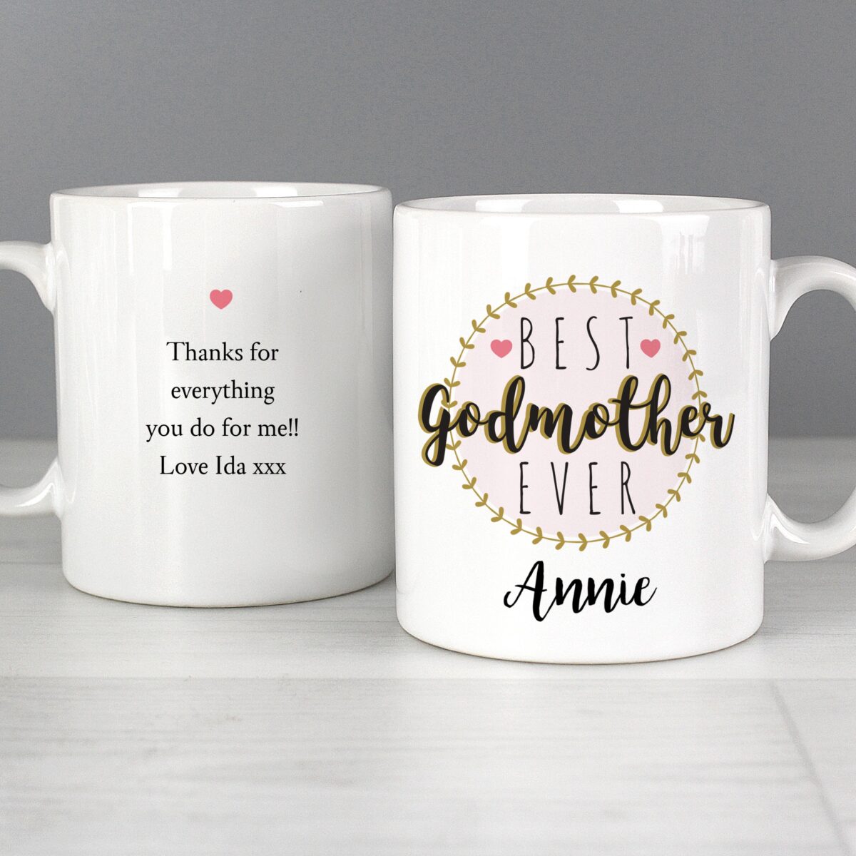 Personalised ’Best Godmother’ Mug: 3 - Mugs By Gift Moments