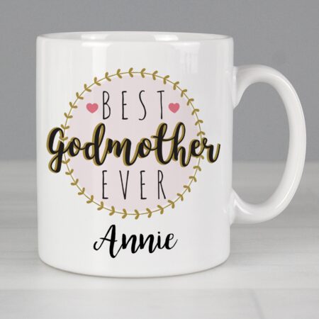 Personalised ’Best Godmother’ Mug: 1 - Mugs By Gift Moments