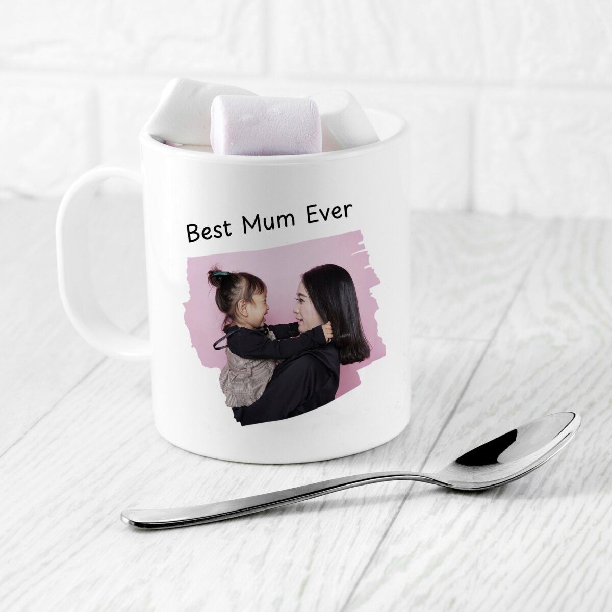 Personalised Best Mum Photo Polymer Mug: 1 - Mugs By Gift Moments