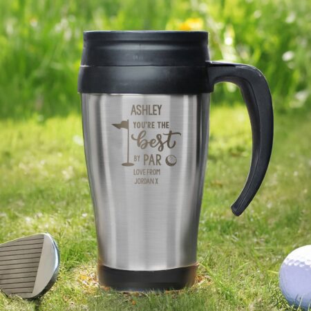 Personalised Best By Par Travel Mug: 1 - Travel Mugs By Gift Moments