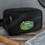 Personalised Best By Par Wash Bag: 1 - Toiletry & Makeup Bags By Gift Moments