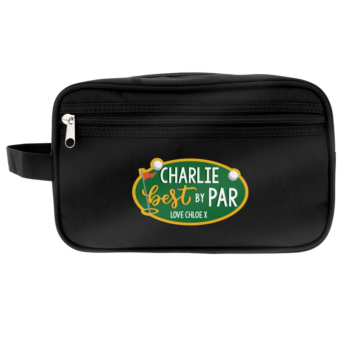 Personalised Best By Par Wash Bag: 4 - Toiletry & Makeup Bags By Gift Moments
