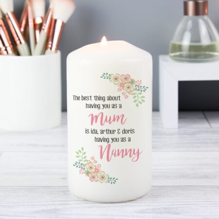Personalised The Best Thing Pillar Candle: 3 - Candles By Gift Moments